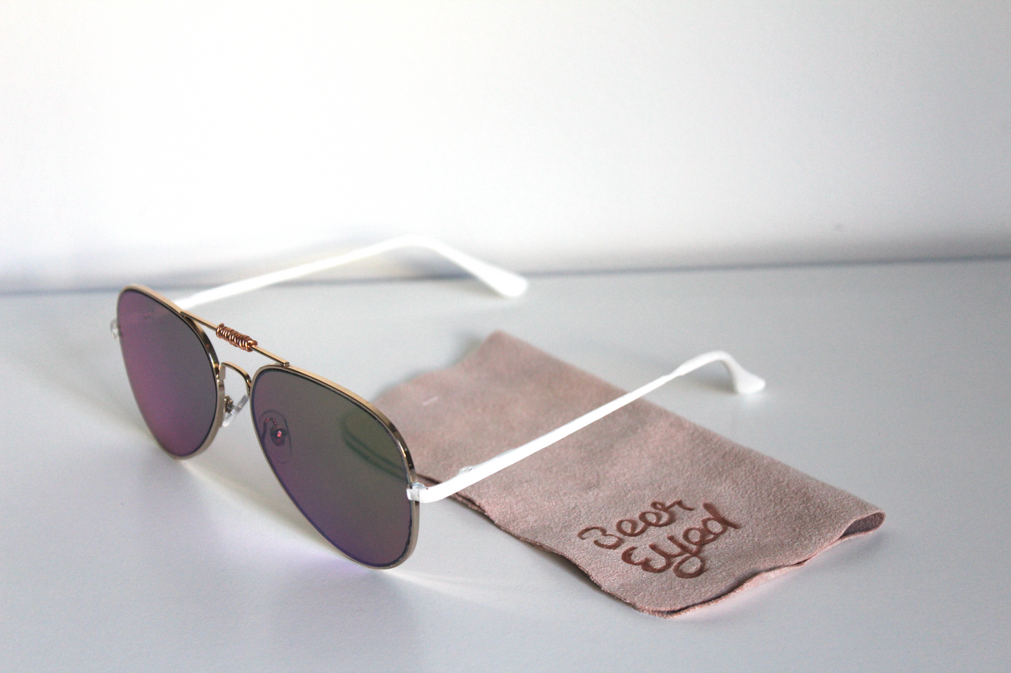 Blonde Coil Eyed Sunglasses